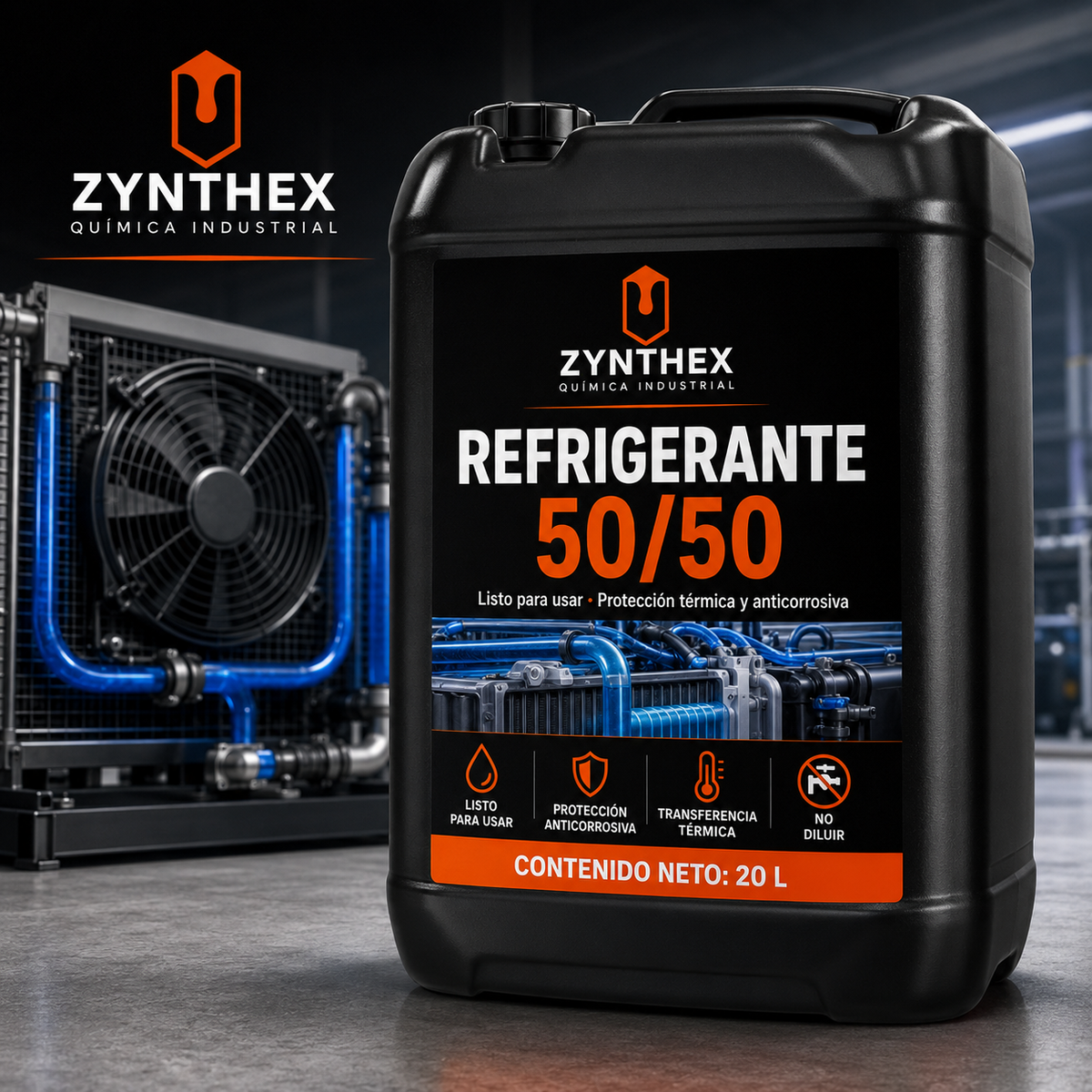 Refrigerante 50/50 Zynthex, bidón 20 L, listo para usar