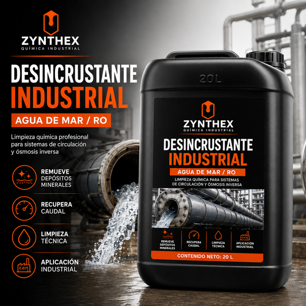 Desincrustante para Tuberías de Agua de Mar y Plantas RO