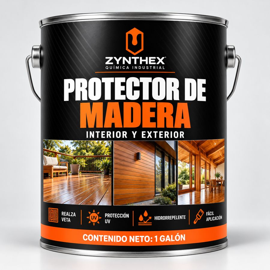 Protector de madera al agua con filtro UV Zynthex, galón